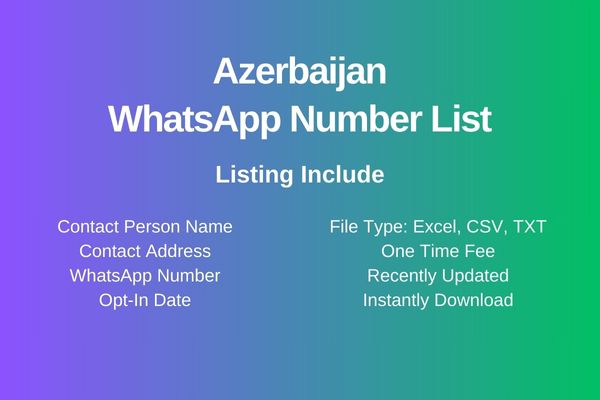 Azerbaijan whatsapp number list