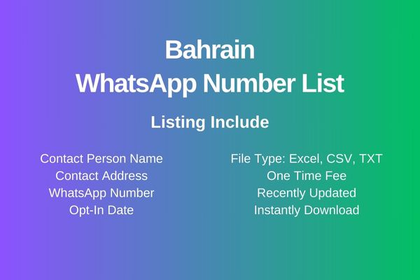 Bahrain whatsapp number list
