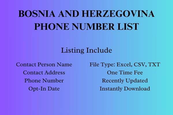 Bosnia And Herzegovina phone number list