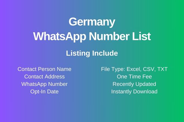 Germany whatsapp number list