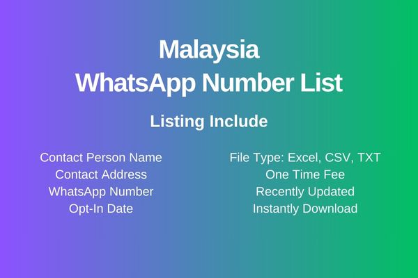 Malaysia whatsapp number list